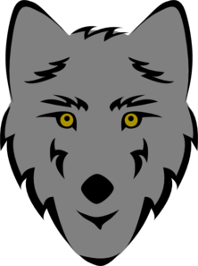 Gray Wolf Head Clip Art